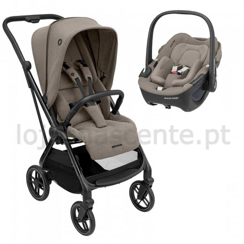 Sistema de viagem Leona² da Maxi-Cosi Leona² - 3 em 1: Cadeira auto e alcofa